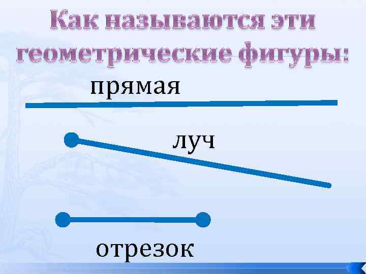 прямая луч отрезок 