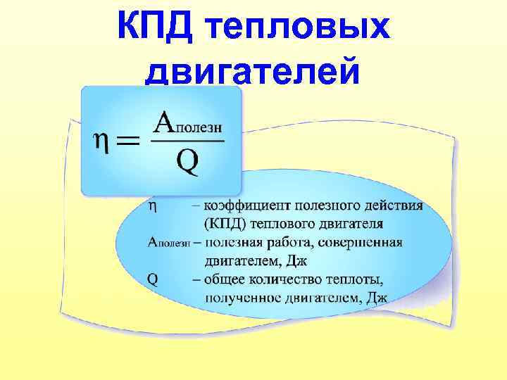 КПД тепловых двигателей 