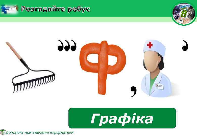 Розгадайте ребус Графіка Допомога при вивченні інформатики 