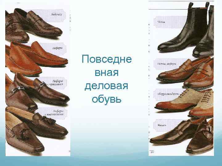 Повседне вная деловая обувь 