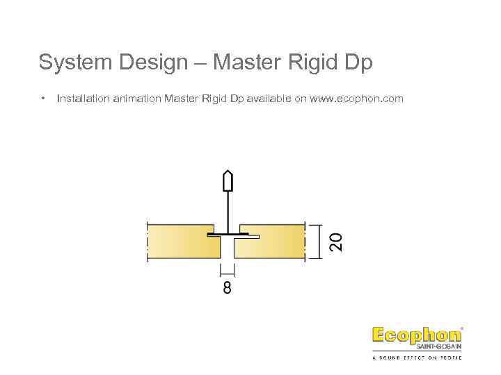 System Design – Master Rigid Dp • Installation animation Master Rigid Dp available on