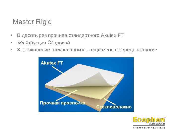 Master Rigid • В десять раз прочнее стандартного Akutex FT • Конструкция Сэндвича •