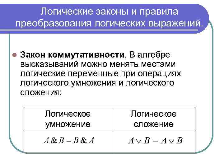 Законы логики это. Логические операции преобразования. Логические законы и правила преобразования. Законы логики и правила преобразования. Преобразования алгебры логики.