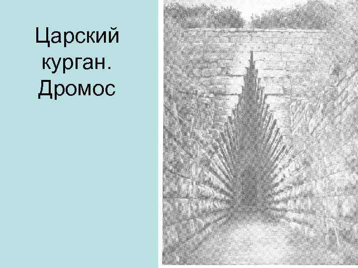 Царский курган. Дромос 