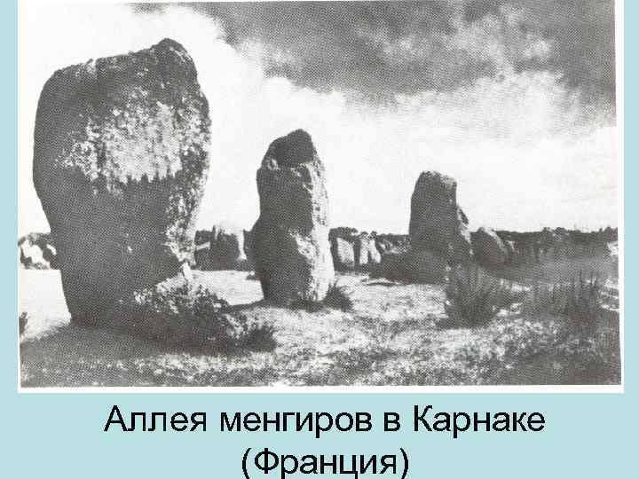 Аллея менгиров в Карнаке (Франция) 