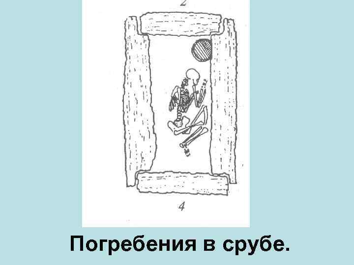 Погребения в срубе. 