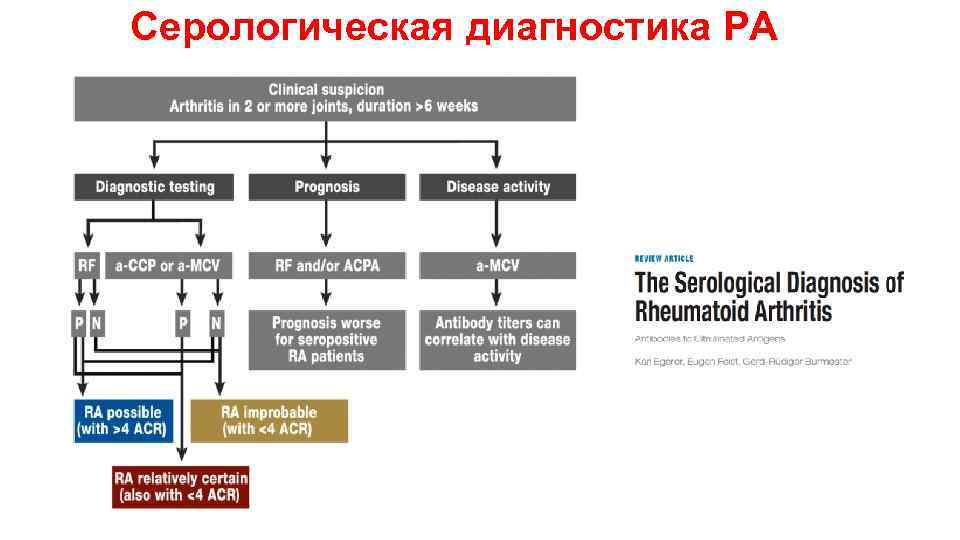 Серологическая диагностика РА 