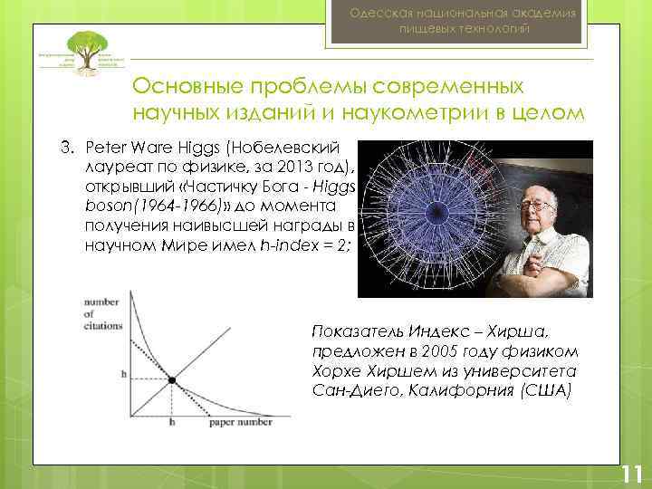 Одесская национальная академия пищевых технологий Основные проблемы современных научных изданий и наукометрии в целом