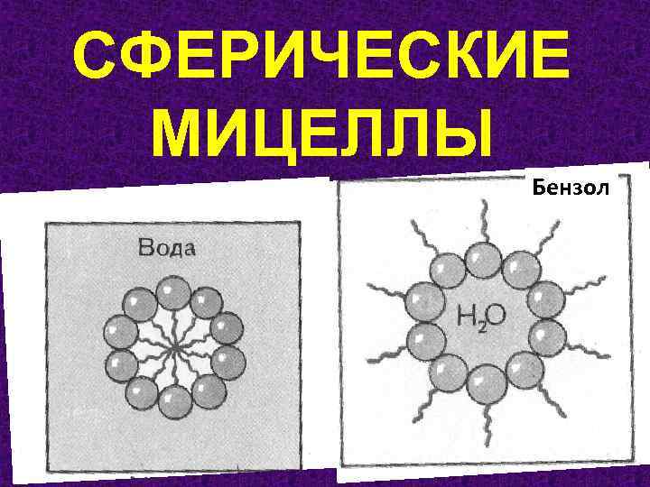 СФЕРИЧЕСКИЕ МИЦЕЛЛЫ Бензол 