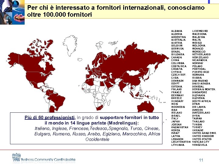 Per chi è interessato a fornitori internazionali, conosciamo oltre 100. 000 fornitori Più di