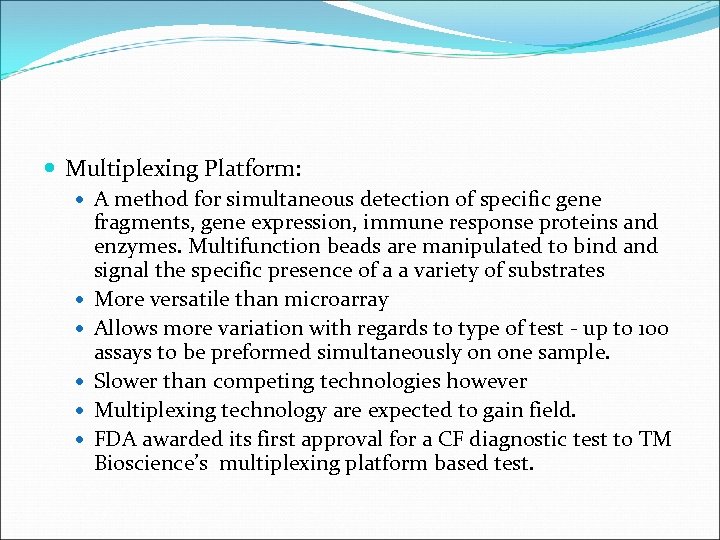  Multiplexing Platform: A method for simultaneous detection of specific gene fragments, gene expression,