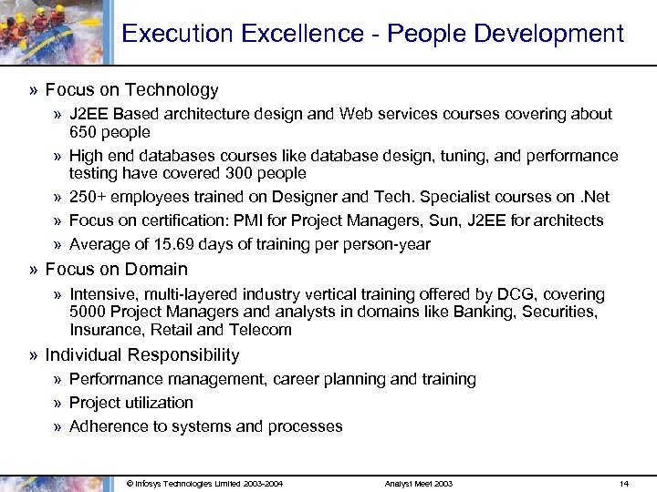 Execution Excellence - People Development » Focus on Technology » J 2 EE Based