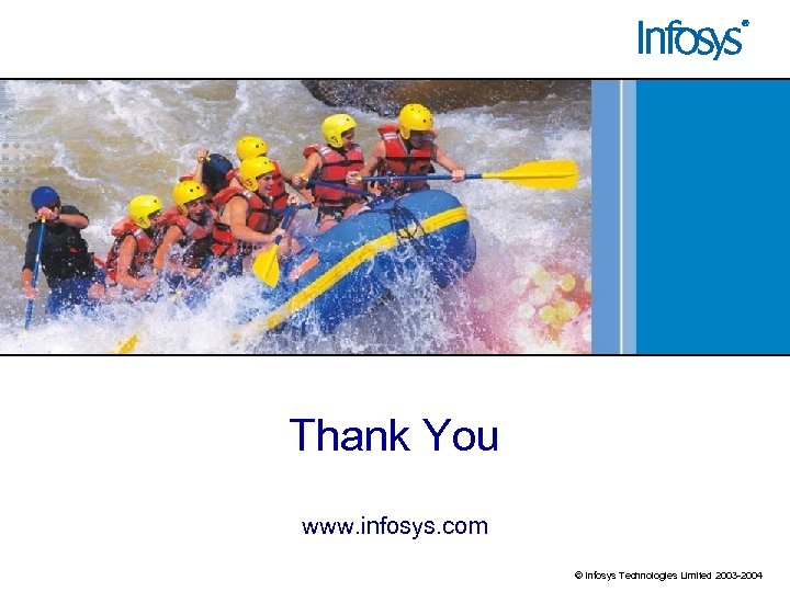 Thank You www. infosys. com © Infosys Technologies Limited 2003 -2004 