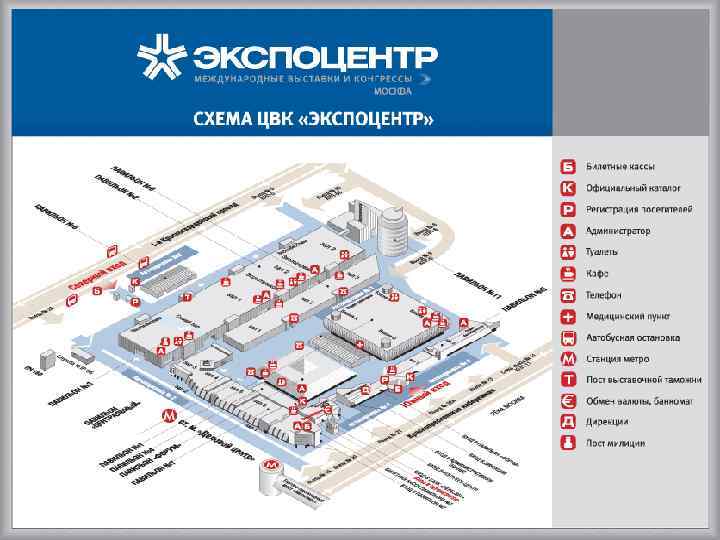 Экспоцентр план павильонов