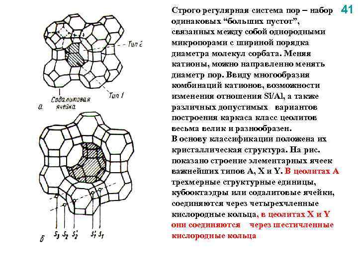 Строго регулярная система пор набор 41 одинаковых “больших пустот”, связанных между собой однородными микропорами