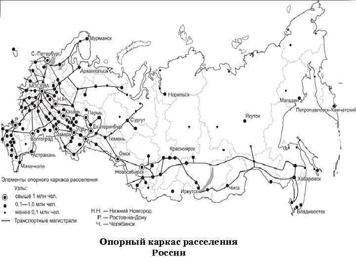 Опорный каркас расселения России 