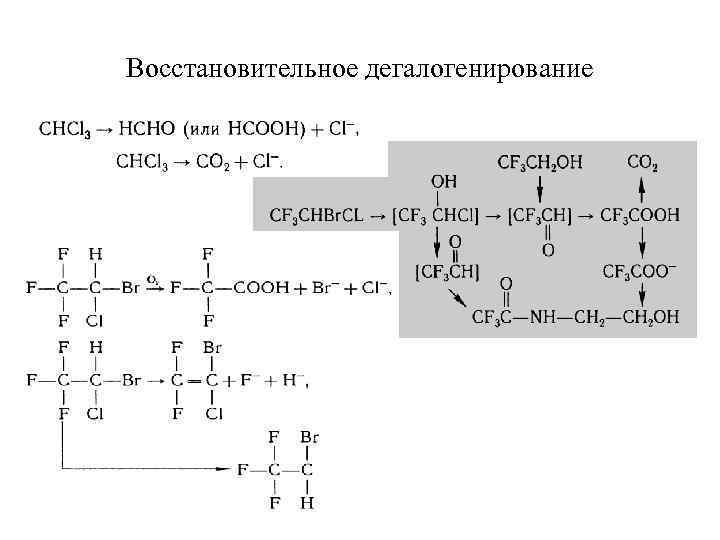 Восстановительное дегалогенирование 