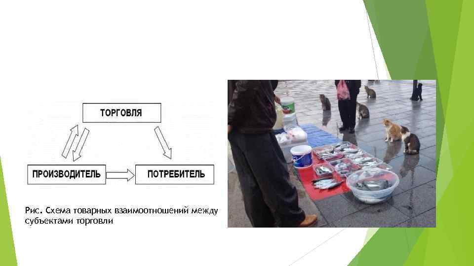 Рис. Схема товарных взаимоотношений между субъектами торговли 