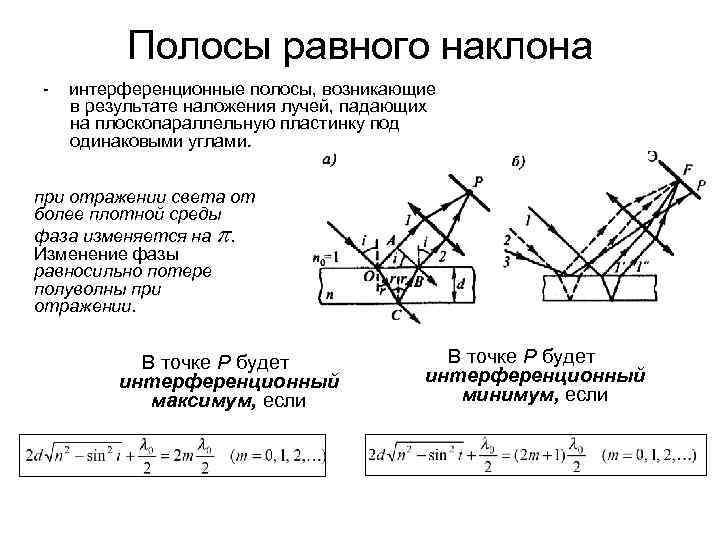 Изменится ли интерференционная картина если толщину плоскопараллельной пластины постепенно уменьшать