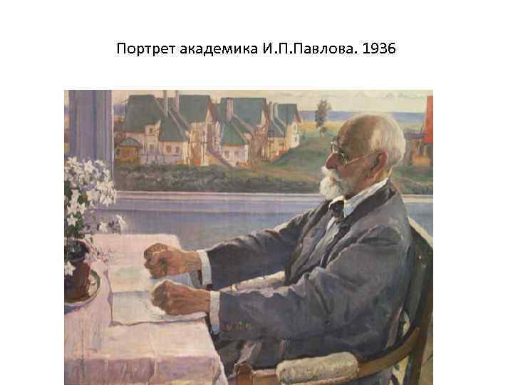 Портрет академика И. П. Павлова. 1936 