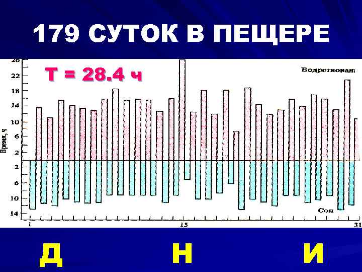 179 СУТОК В ПЕЩЕРЕ Т = 28. 4 ч Д Н И 