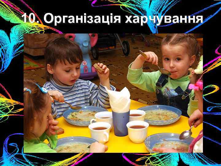 10. Організація харчування 