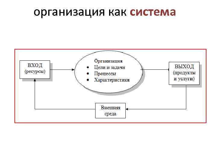 организация как система 