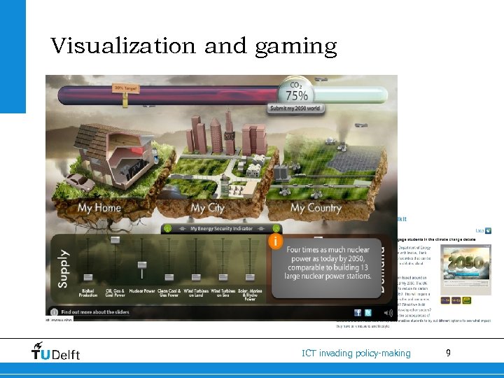 Visualization and gaming ICT invading policy-making 9 
