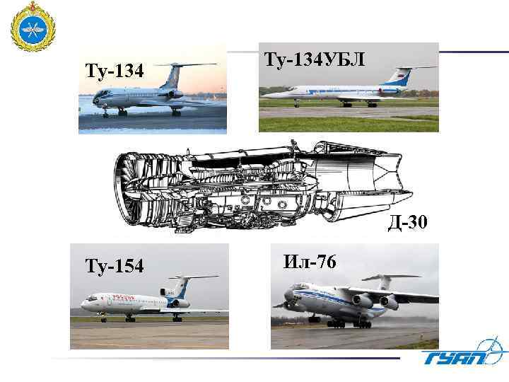 Ту-134 УБЛ Д-30 Ту-154 Ил-76 