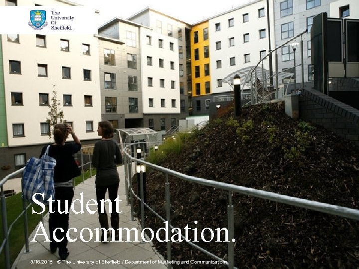 Student Accommodation. 3/16/2018 © The University of Sheffield / Department of Marketing and Communications