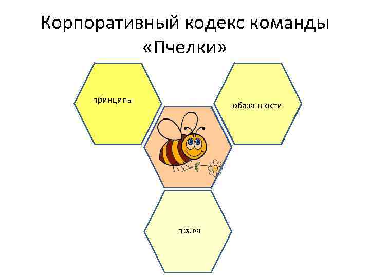 Корпоративный кодекс команды «Пчелки» принципы обязанности права 