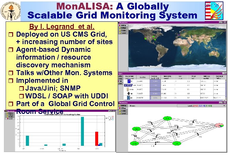 Mon. ALISA: A Globally Scalable Grid Monitoring System r r r By I. Legrand