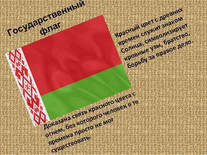 Презентация государственные символы республики беларусь классный час