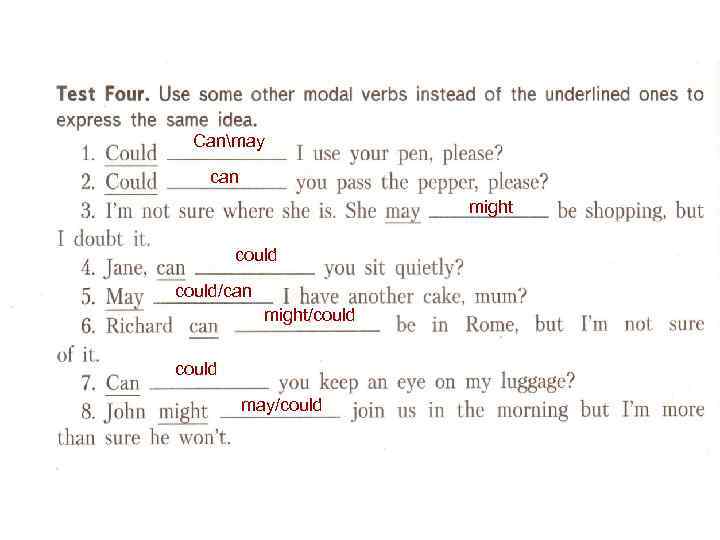 Canmay can might could/can might/could may/could 