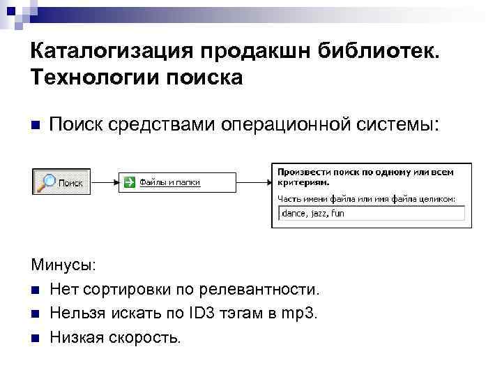 Поисковые средства операционной системы и текстового редактора