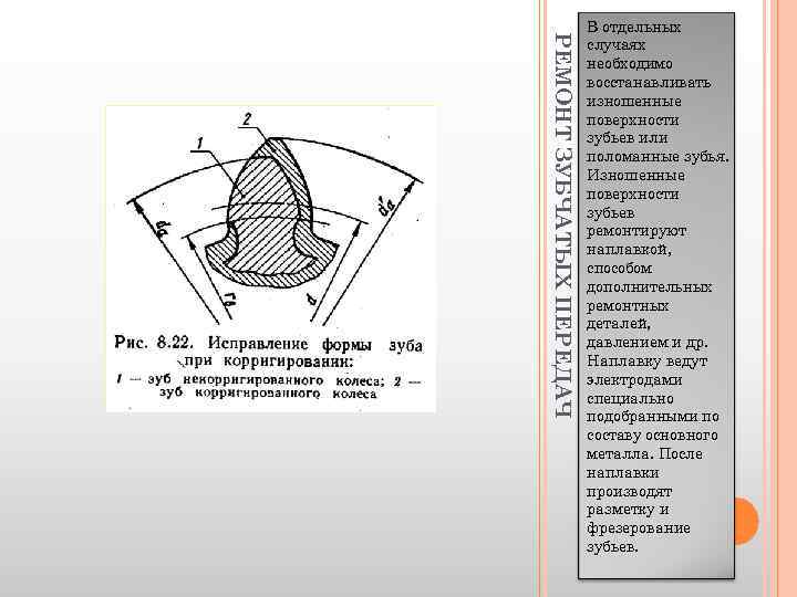 Ремонт зубчатых передач