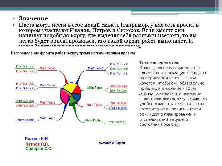  • Значение • Цвета могут нести в себе некий смысл. Например, у нас
