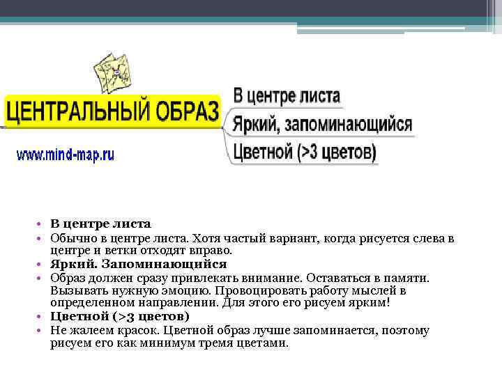  • В центре листа • Обычно в центре листа. Хотя частый вариант, когда