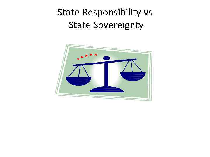 State Responsibility vs State Sovereignty 
