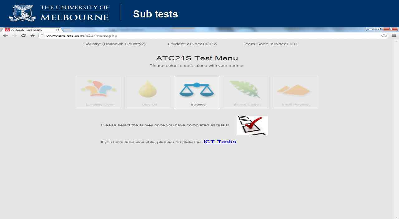 Sub tests 