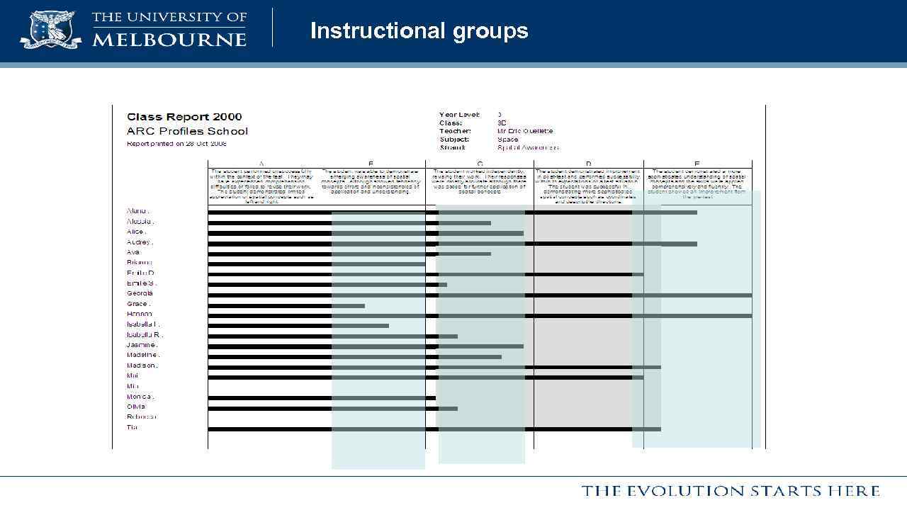 Instructional groups 