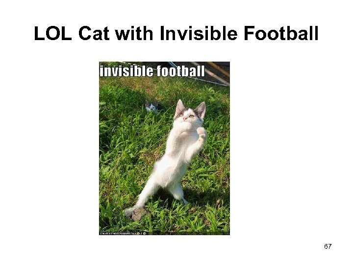 LOL Cat with Invisible Football 67 