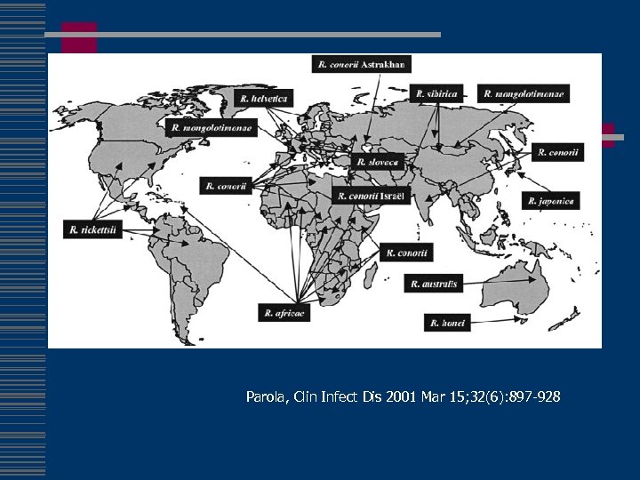 Parola, Clin Infect Dis 2001 Mar 15; 32(6): 897 -928 