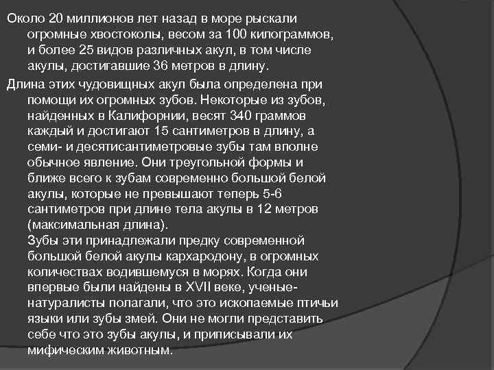 Около 20 миллионов лет назад в море рыскали огромные хвостоколы, весом за 100 килограммов,