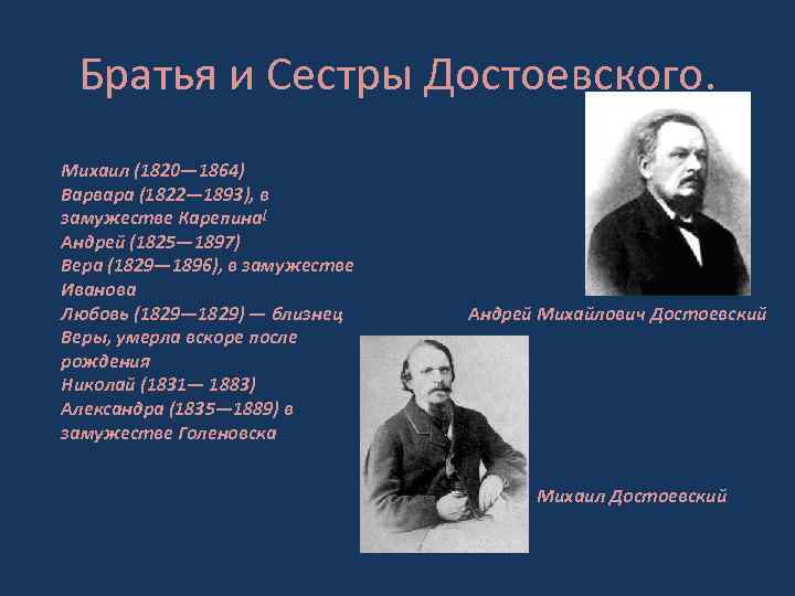 Семья достоевского. Федор Михайлович Достоевский братья и сестры. Семья Достоевского братья и сестры. Достоевский фёдор Михайлович (1820-1881). Родители Федора Михайловича Достоевского.