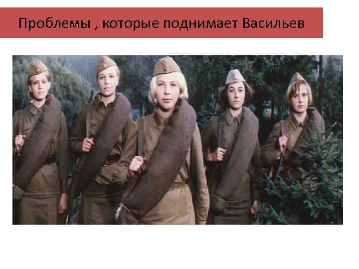 Проблемы , которые поднимает Васильев 