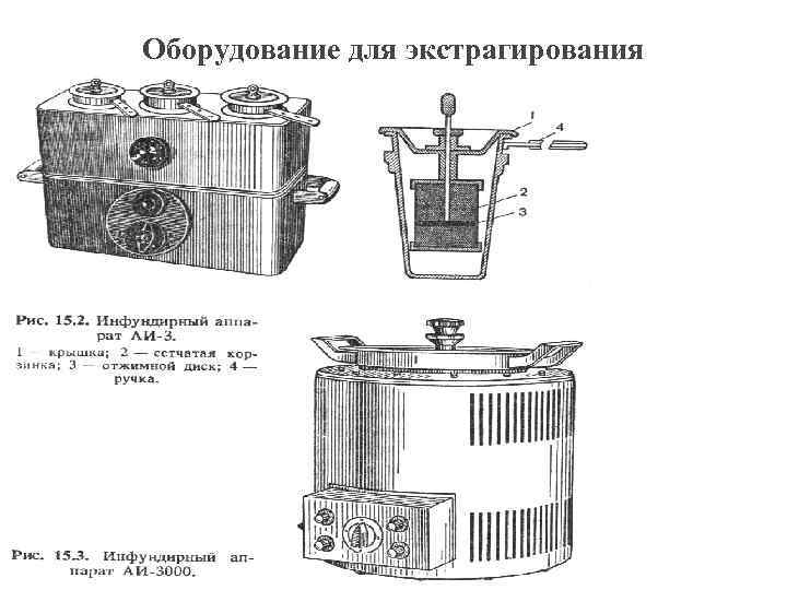 Оборудование для экстрагирования 