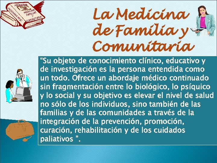 PR PROGRAMA DE OG A ICIN RA MED ILIAR M FAM A Y M