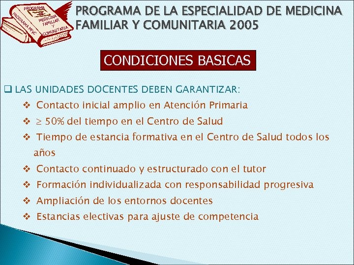 PR PROGRAMA DE OG A ICIN RA MED ILIAR M FAM A Y M