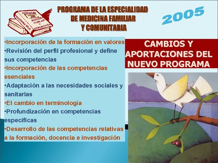 PR PROGRAMA DE A G ICIN RA MED ILIAR M FAM A Y IA